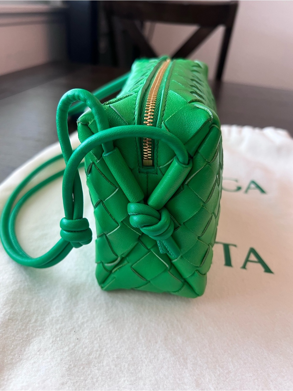 Bottega Veneta Mini Loop in Parakeet Green - Picture 7 of 16